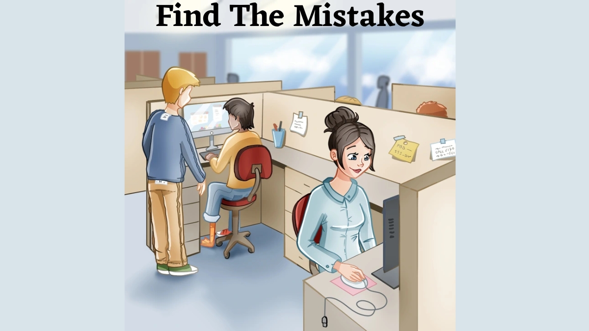 If You Possess A 120+ IQ Level, Then Find The Mistakes in The Office Cabin
