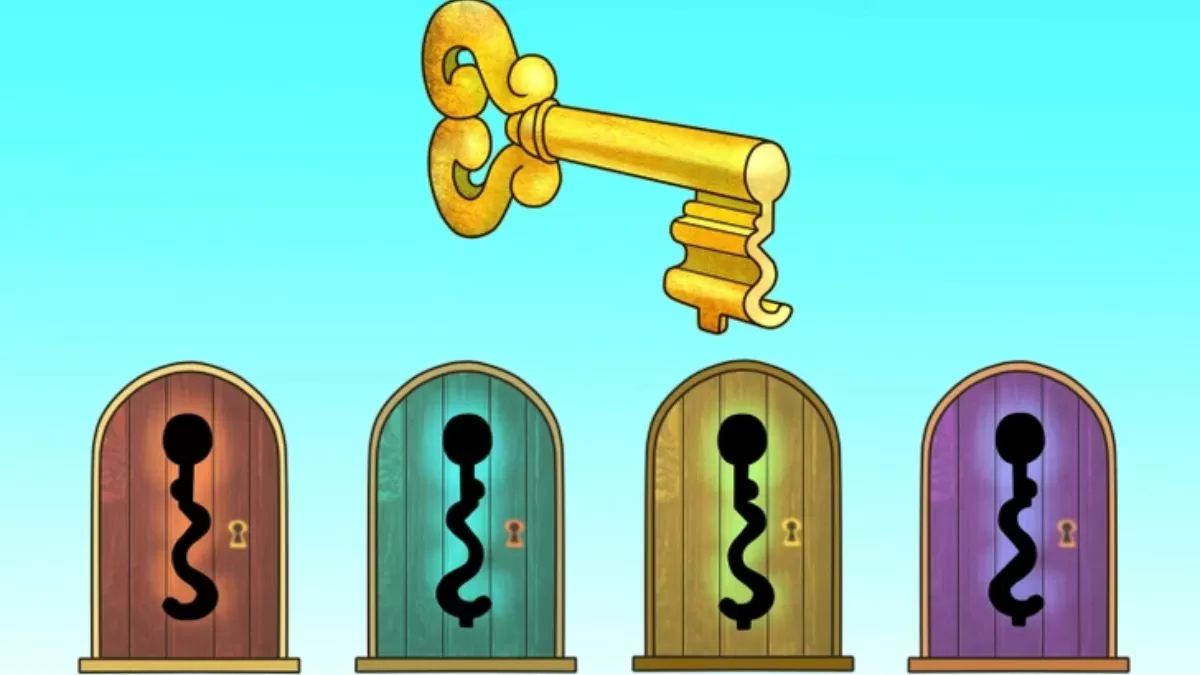 Solve This Brain Teaser To Prove You Have High IQ! Can You Spot The Correct Keyhole In 8 Seconds?
