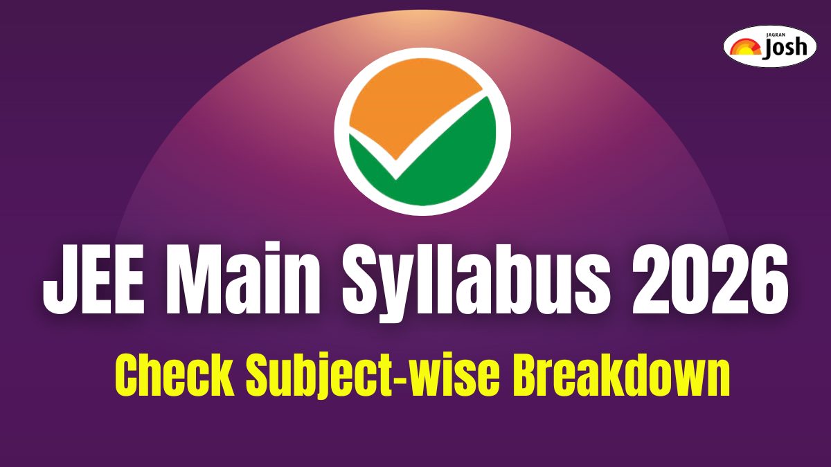 JEE Main 2026 Exam Syllabus: Download NTA JEE Paper 1, 2 PDF; Check Exam Pattern