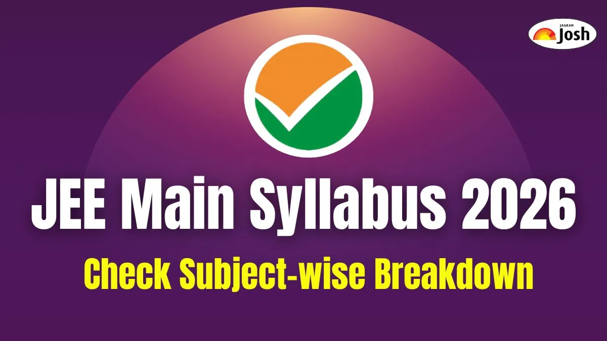 JEE Main 2026 Exam Syllabus: Download NTA JEE Paper 1, 2 PDF; Check Exam Pattern