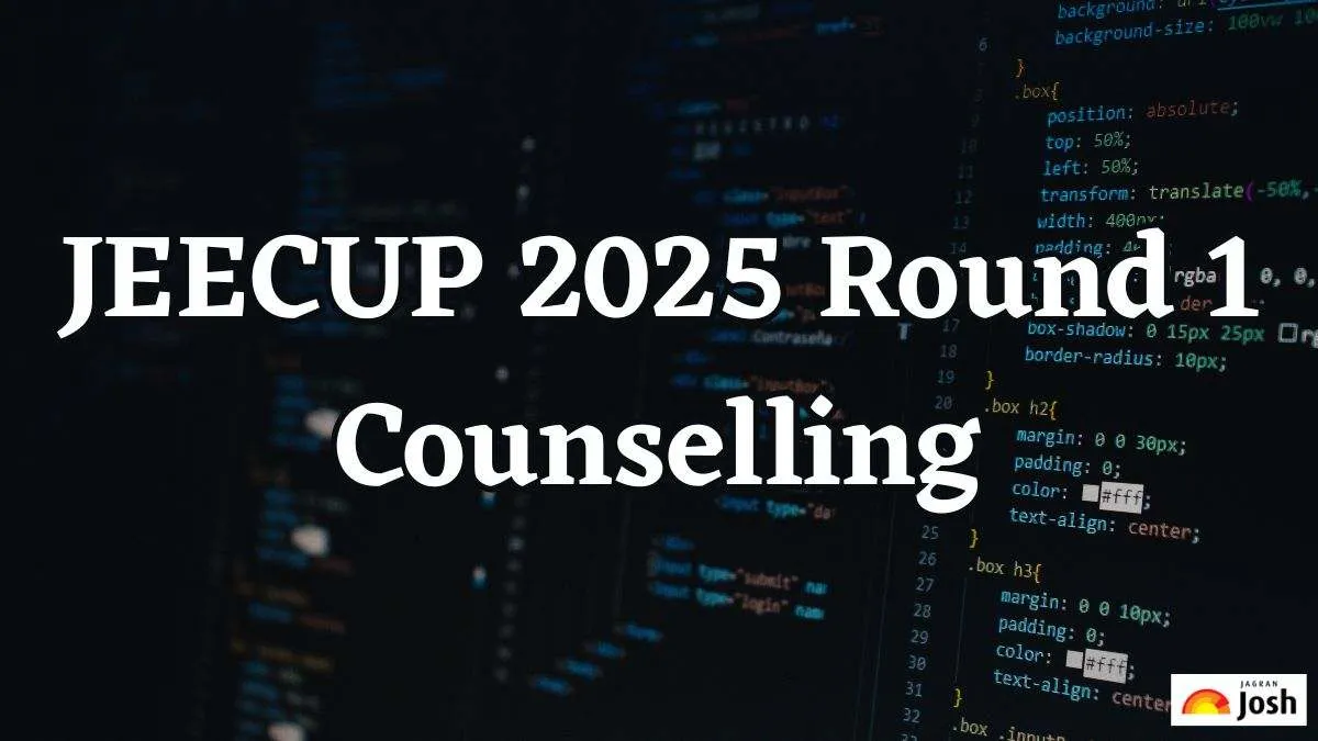 JEECUP 2025 Round 1 Counselling