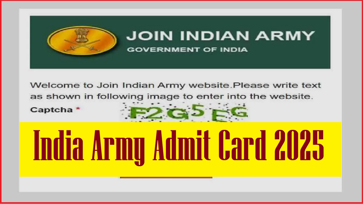 Agniveer Admit Card 2025 Released at joinindianarmy.nic.in, Download June 30 to July 10 Exam Hall Ticket - Direct Link Here