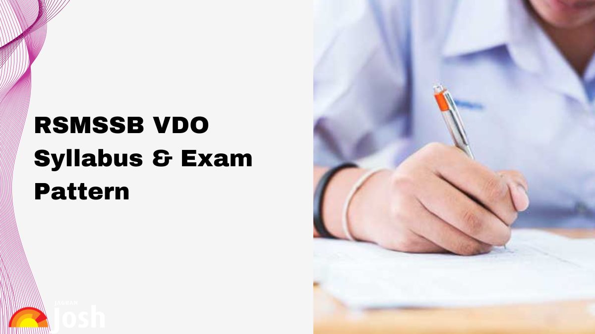 RSMSSB VDO Syllabus 2025: Check Rajasthan Village Development Officer Exam Pattern, Download Syllabus PDF