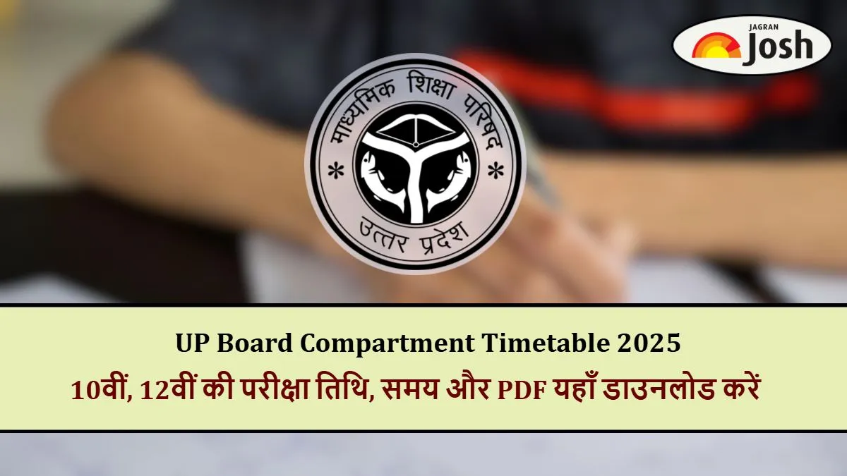 Download UP Board Compartment Timetable 2025 PDF Here