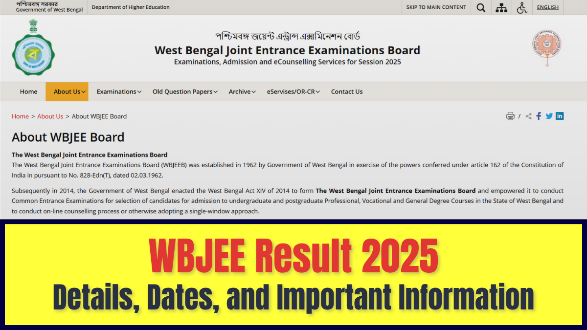 WBJEE Result 2025 release soon, check important information here