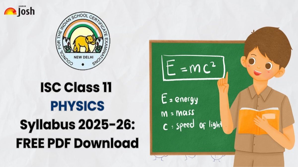 ISC Class 11 Physics Syllabus 2025-26: Download FREE PDF