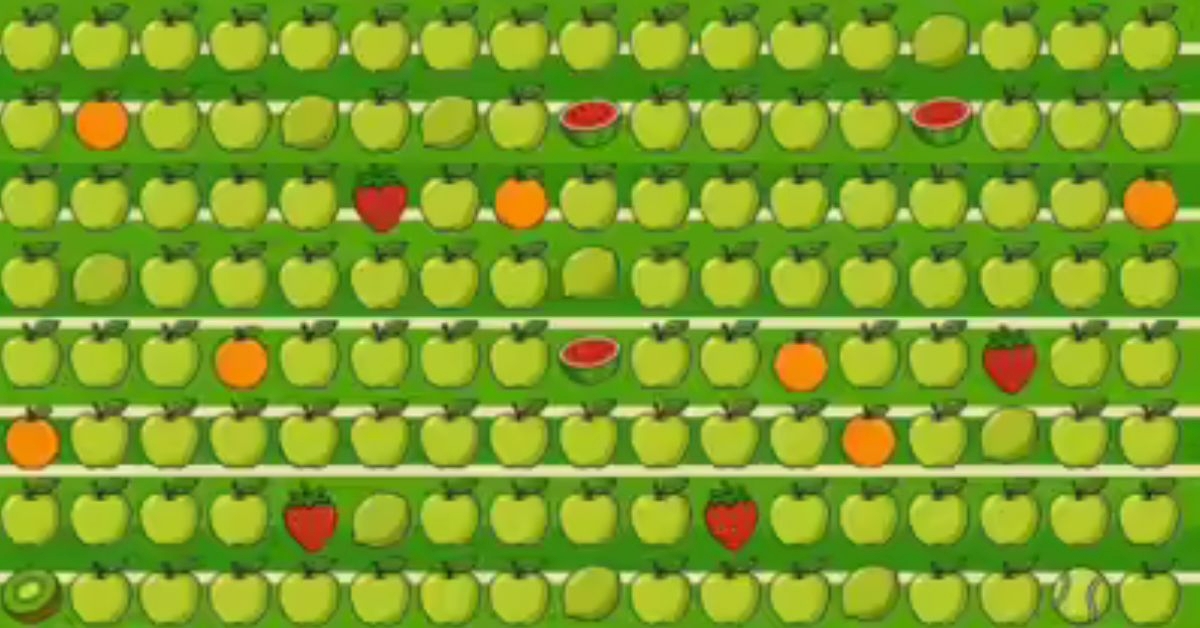 Wimbledon Fans With a 127+ IQ, This Puzzle Is for You: Can You Locate the Hidden Tennis Ball Among Dozens of Apples?