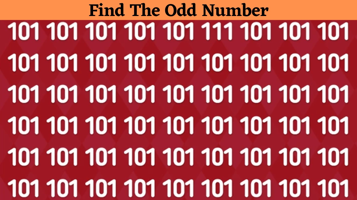 IQ Test: One Number Doesn’t Belong To The Sequence Series of “101”—Can You Find It?
