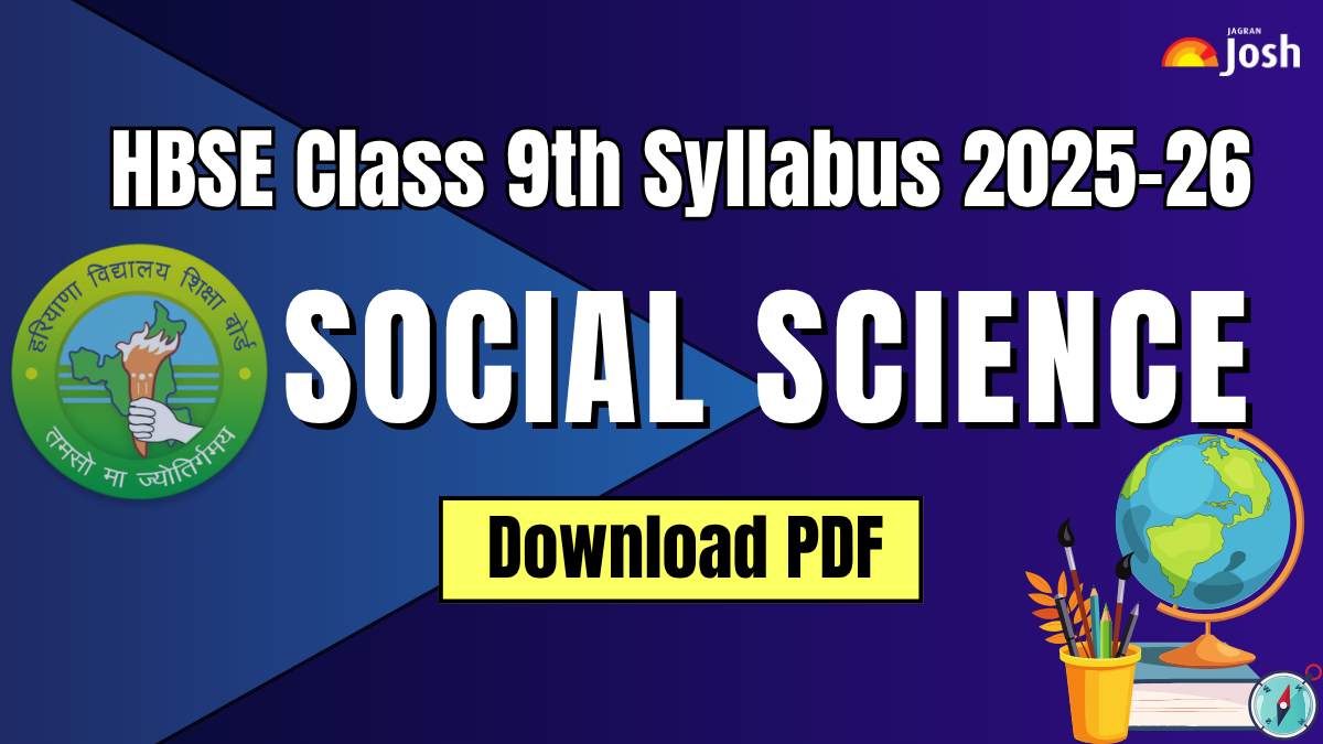 Haryana Board HBSE Class 9th Social Science Syllabus 2025, Download FREE PDF