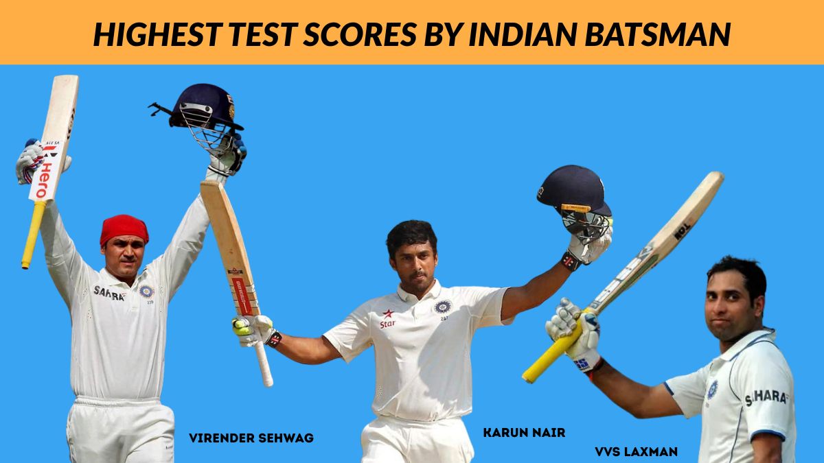 Highest Test Score by Indian Batsman: Check the Complete List Here!