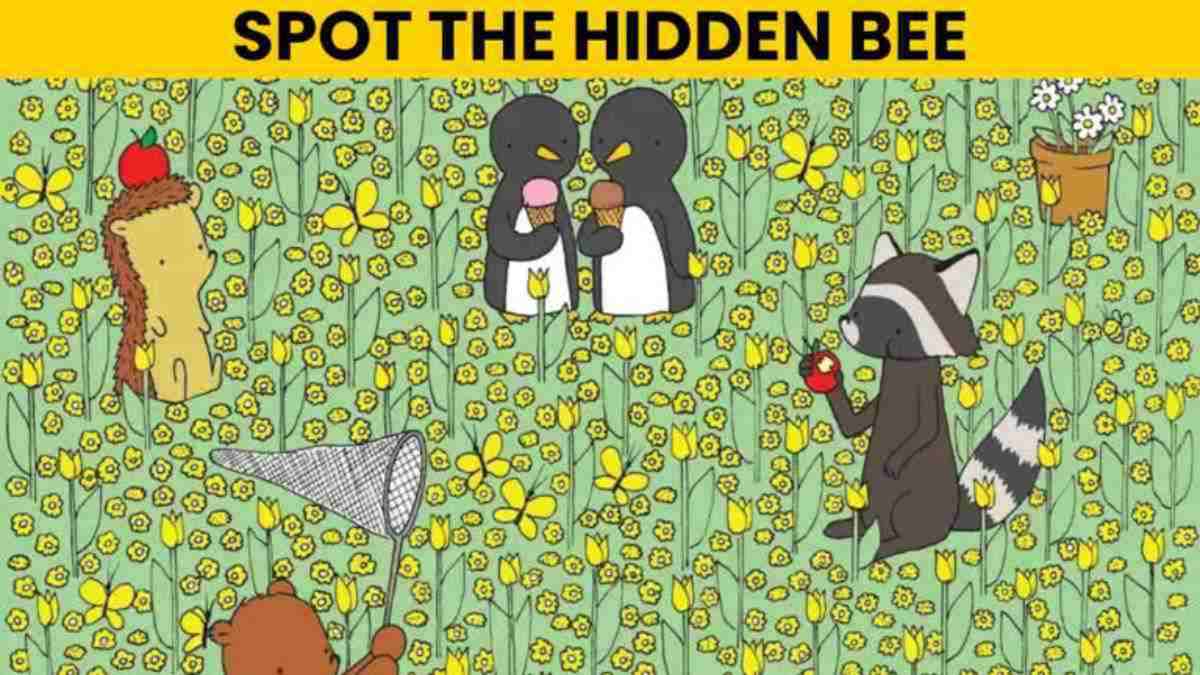 Only 1% With Strong Eyesight Can Spot The Hidden Bee In 5 Seconds!