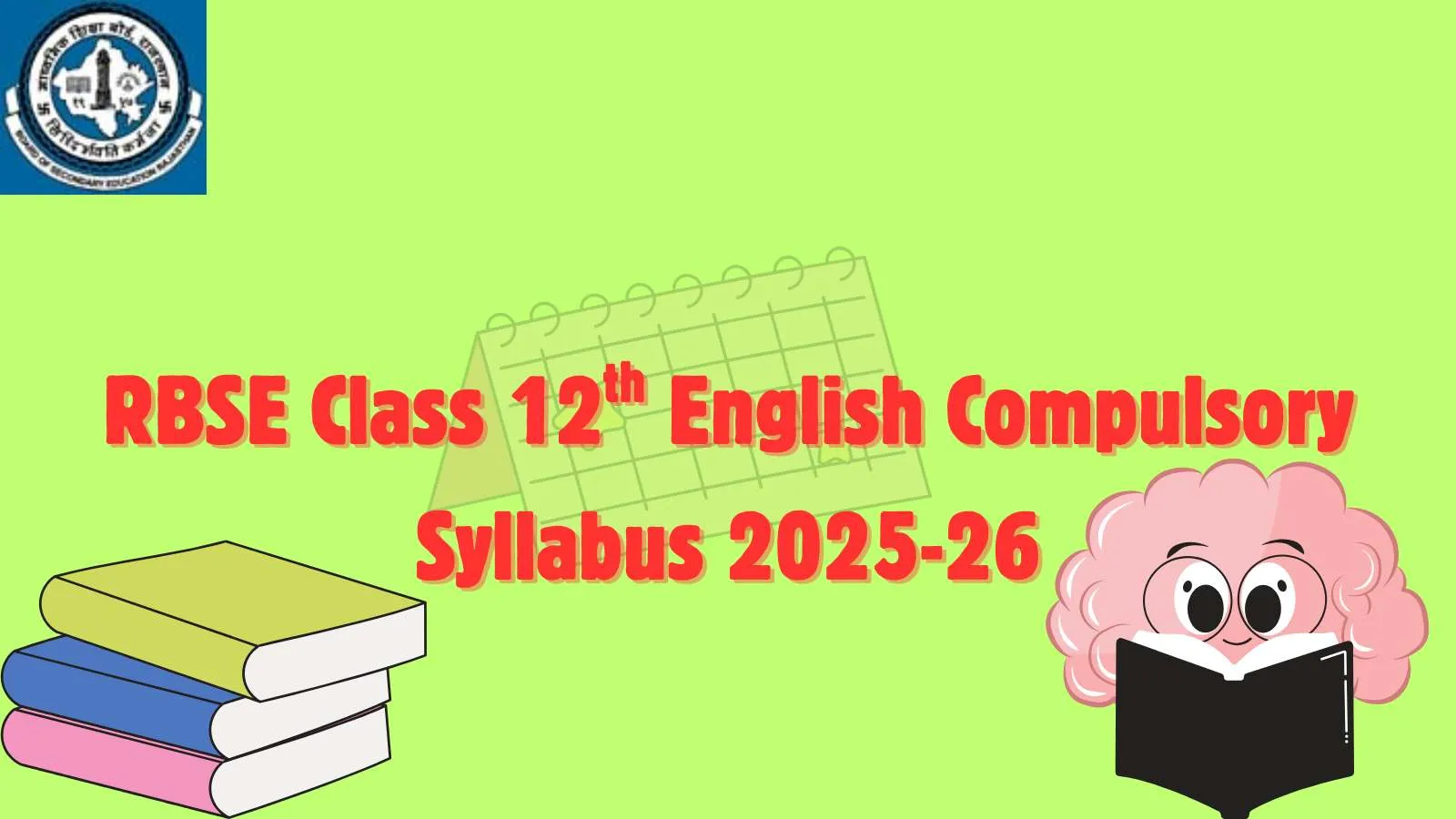 Download RBSE Class 12th English Compulsory Syllabus PDF