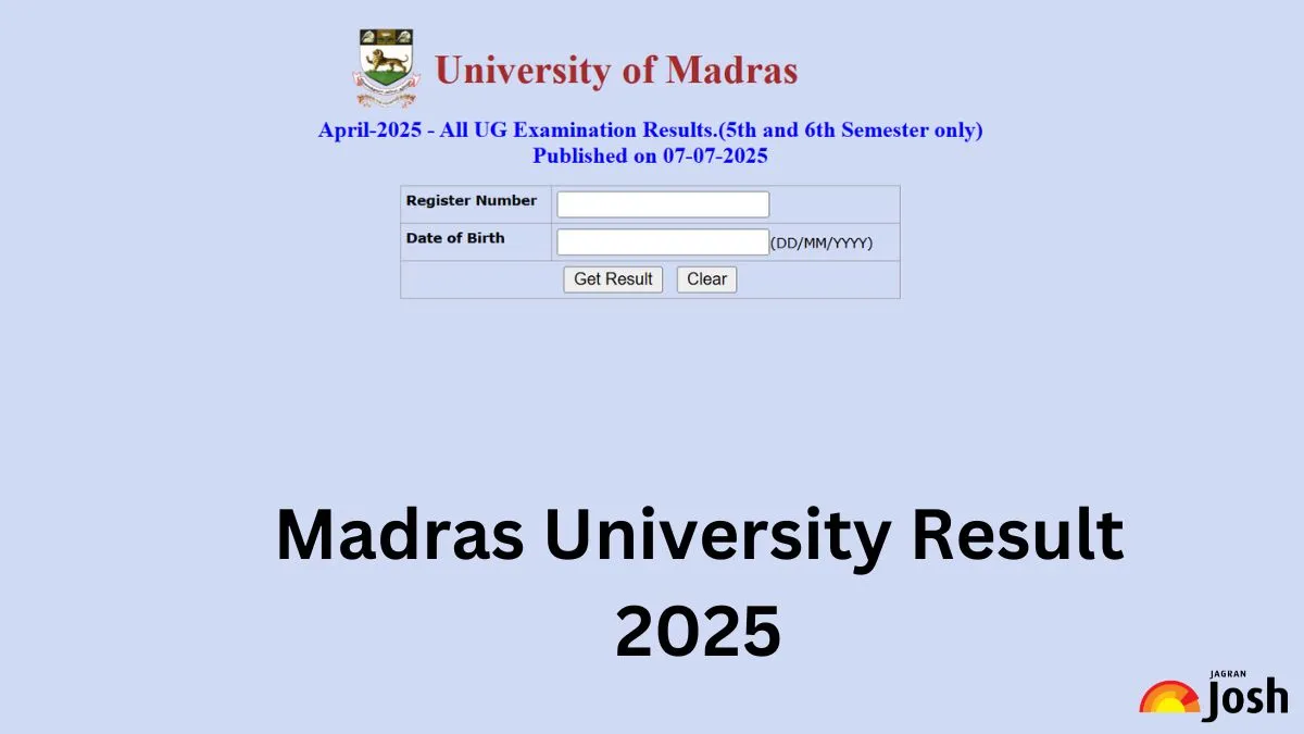 Get the Direct link to download Madras University Result 2025 PDF here.