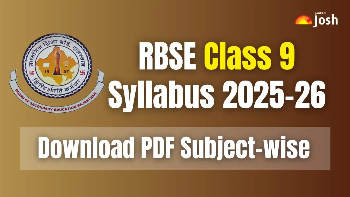 Rajasthan Board RBSE Class 9 Syllabus 2025-26: Download Subject-Wise Syllabus PDF