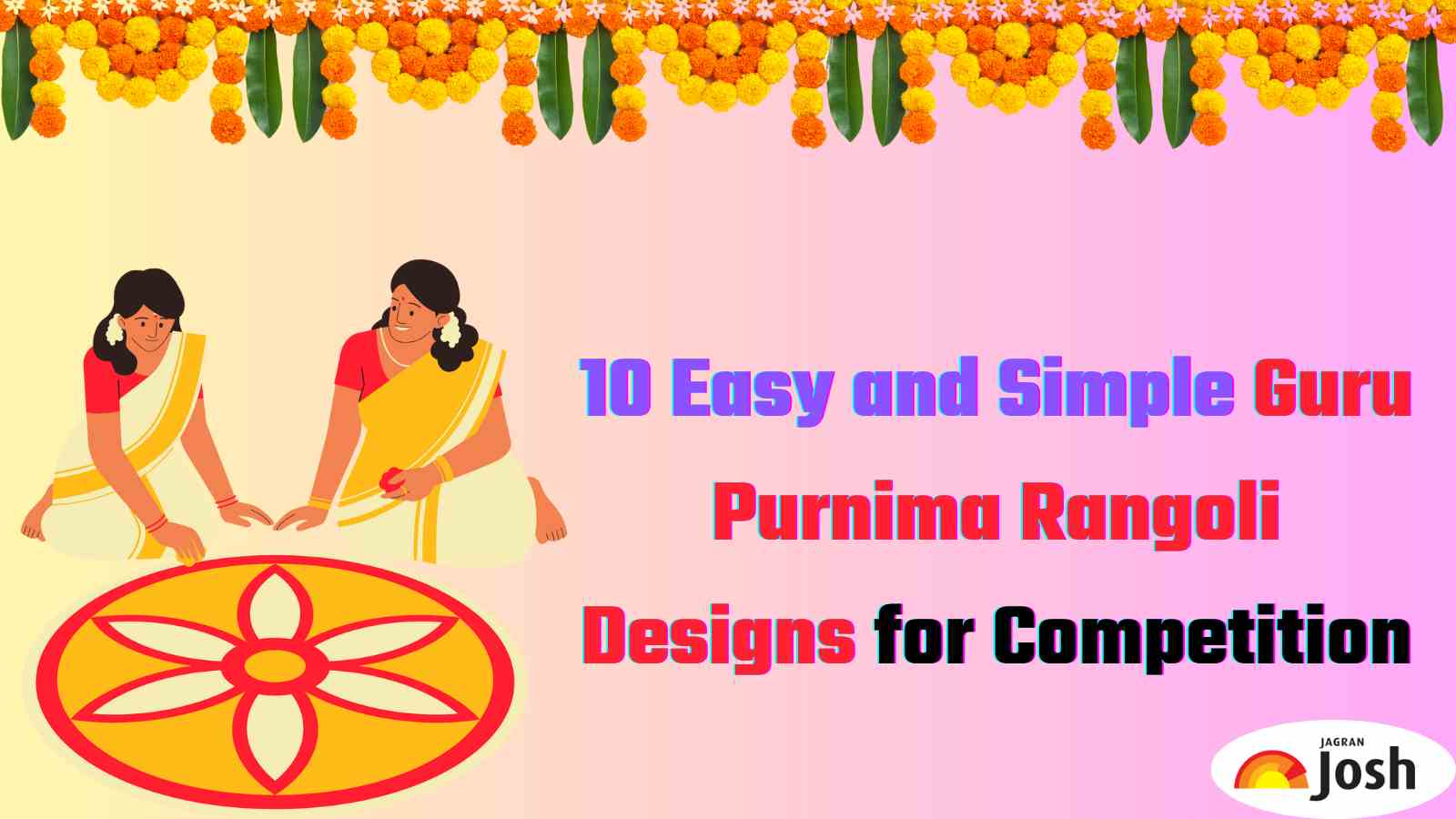 10 Easy and Beautiful Guru Purnima Rangoli Designs for School Competition