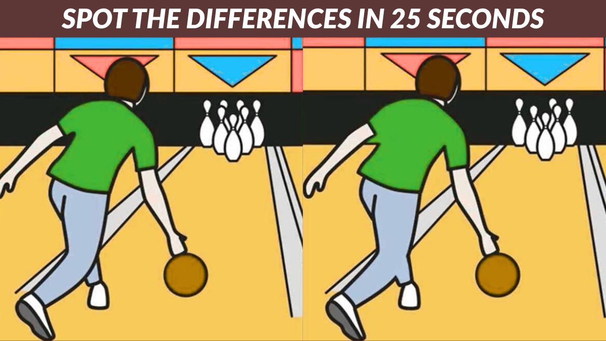 Spot the 3 Differences in the Bowling Arena Pictures in 25 Seconds!