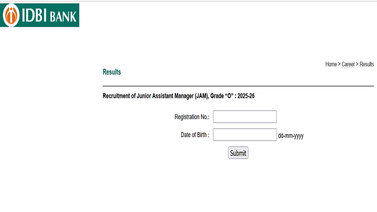 IDBI JAM Result 2025 Released at idbibank.in, Check List of Selected Candidates for Interview- Link Here