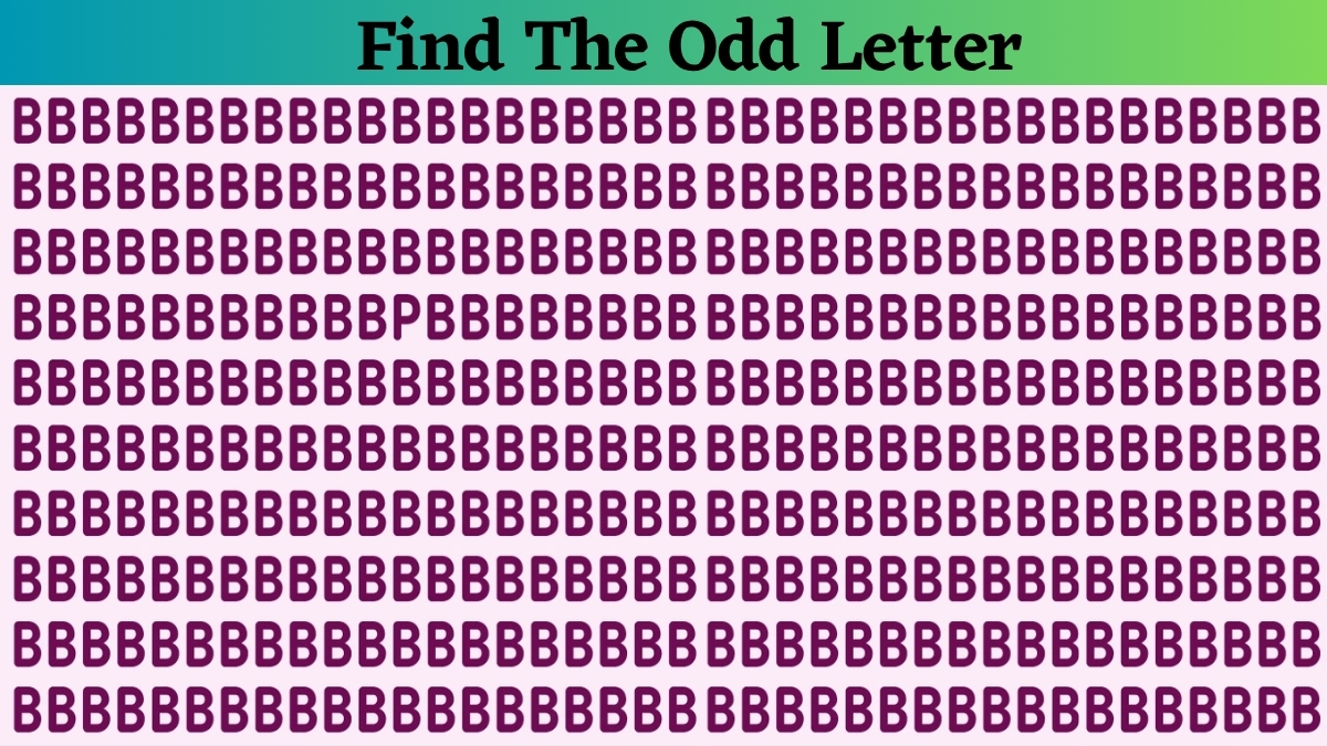 If You Possess A 140+ IQ Level, Then Find The Odd Letter Among The “B” Sequence Series