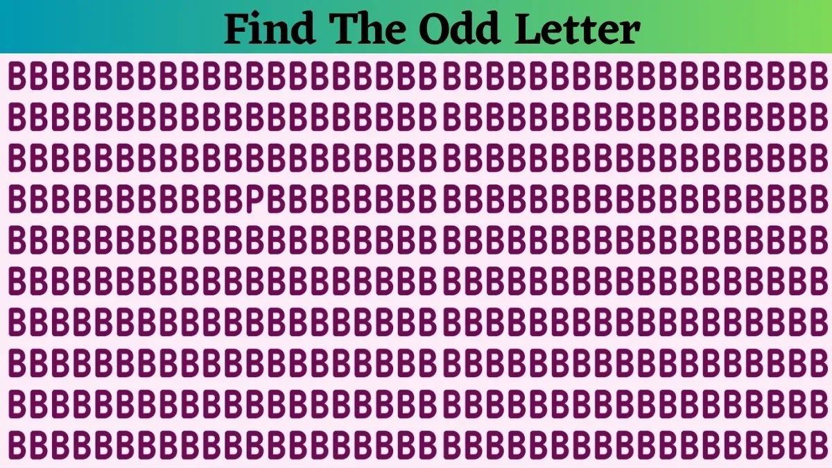 If You Possess A 140+ IQ Level, Then Find The Odd Letter Among The “B” Sequence Series