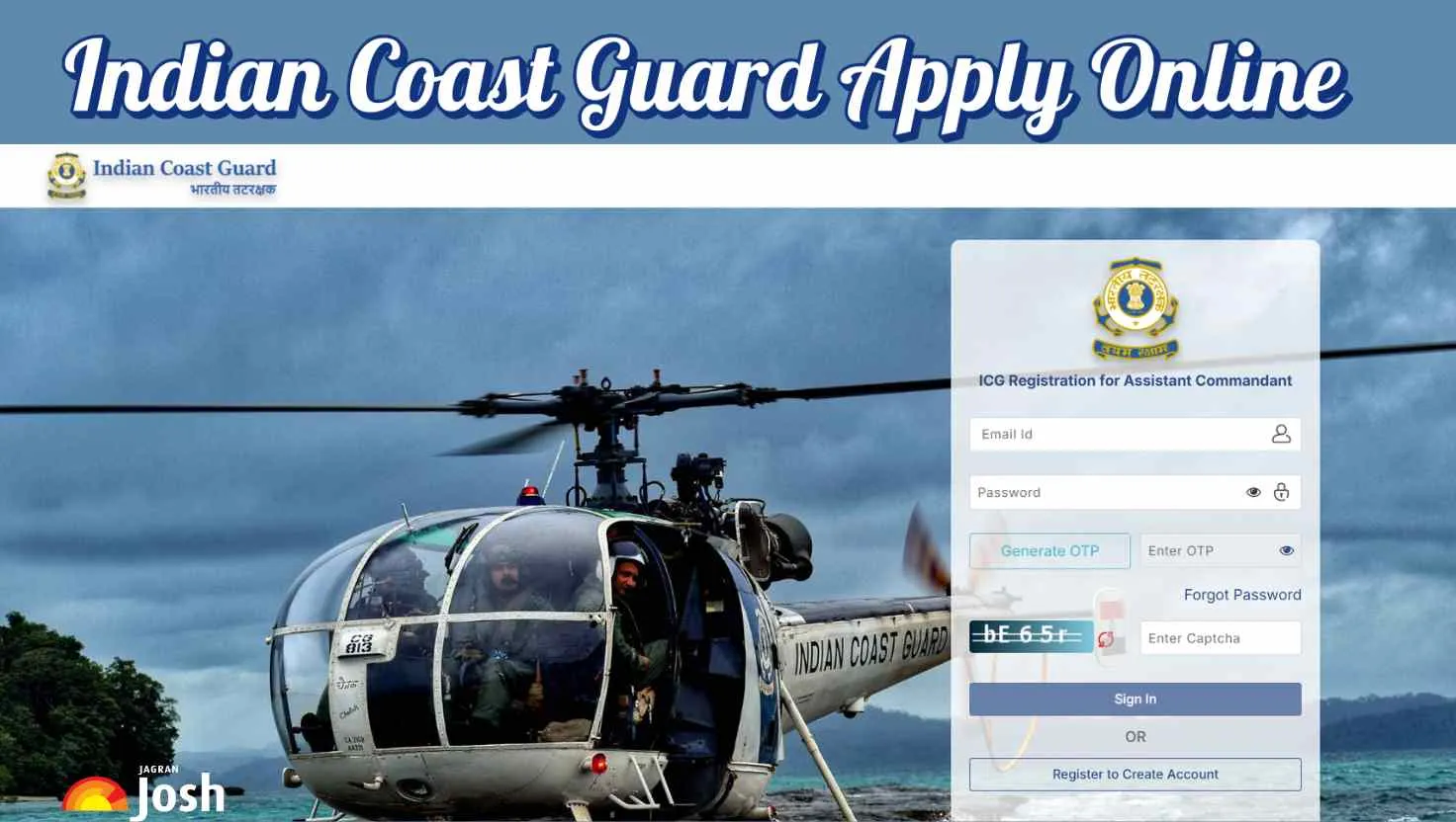 Indian Coast Guard Assistant Commandant Apply Online 2025
