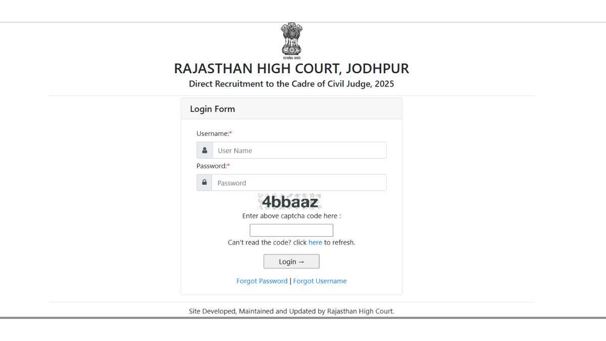 Rajasthan High Court Admit Card 2025 OUT: राजस्थान हाई कोर्ट Civil Judge एडमिट कार्ड hcraj.nic.in पर जारी, ये रहा Direct Link