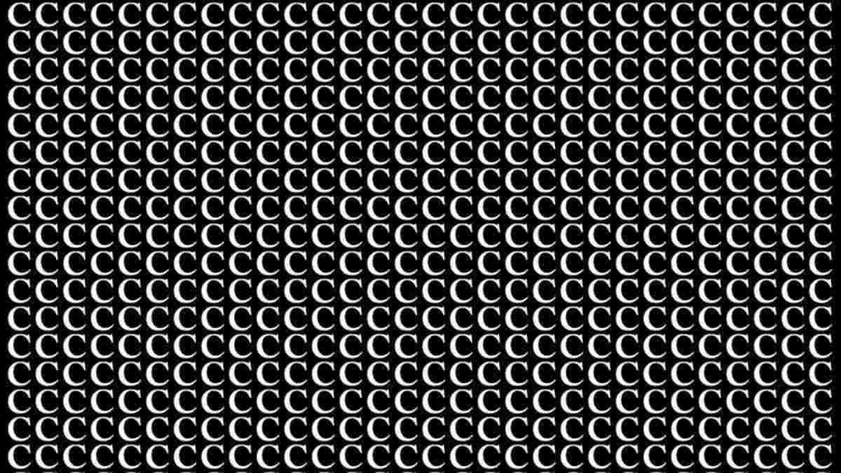 If You Have The Sharpest Eyes, Spot The Letter G Among C's In 21 Seconds!
