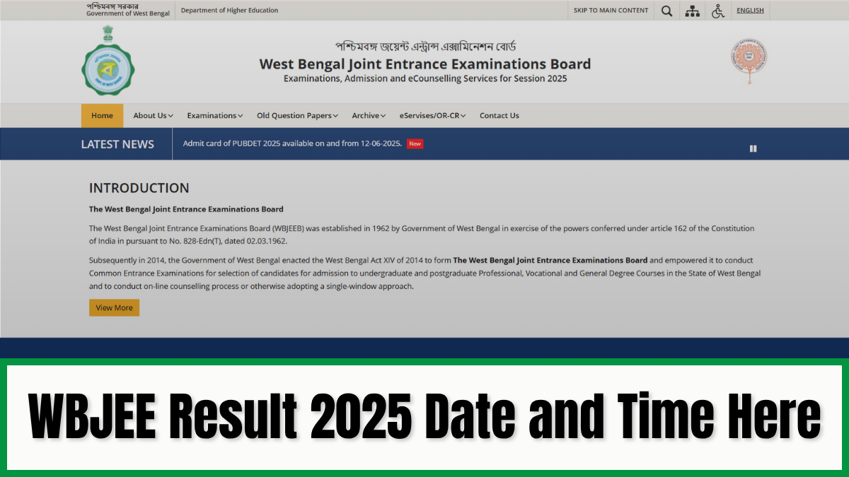 WBJEE Result 2025: Check Expected Date and Time, Official Website link Here