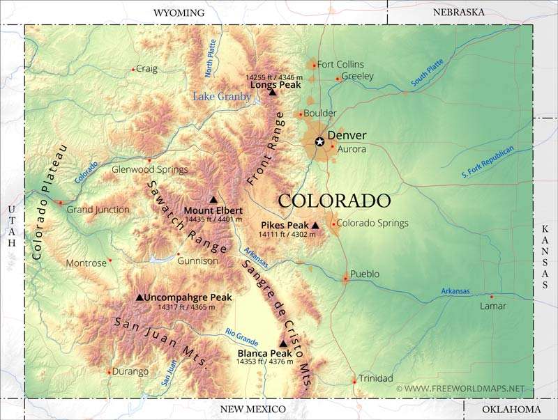 All About Colorado History Map - Colorado Map 1752063099998 