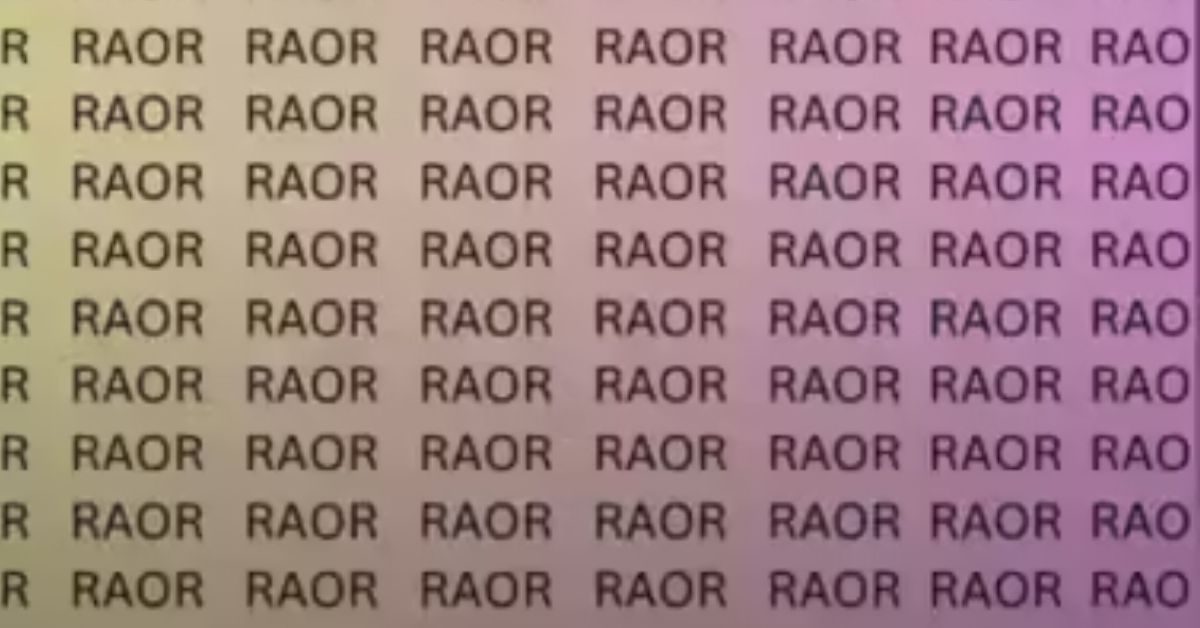 Do You Have the Deductive Brilliance of Sherlock and an IQ of 125 to Spot 'ROAR' Among RAORS?