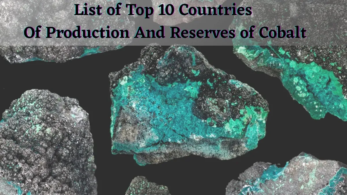 List of Top 10 Countries Of Production And Reserves of Cobalt
