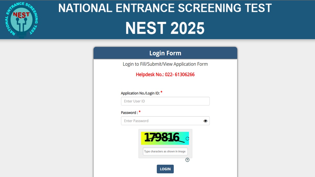 NEST Result 2025 Out at nestexam.in