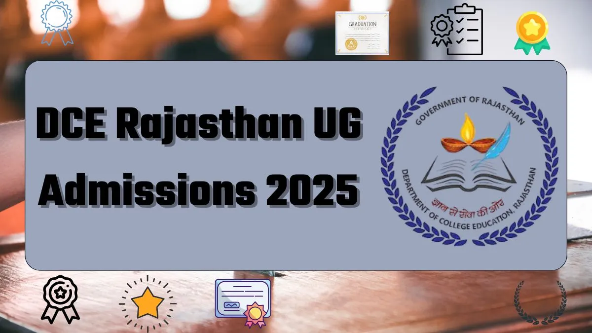 DCE Rajasthan UG Admissions 2025