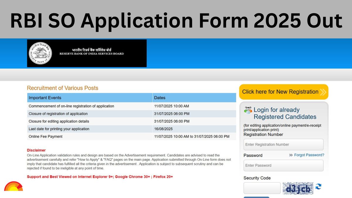 RBI SO Grade A and B Apply Online Begins at opportunities.rbi.org.in, Check Vacancy Details, Eligibility and More
