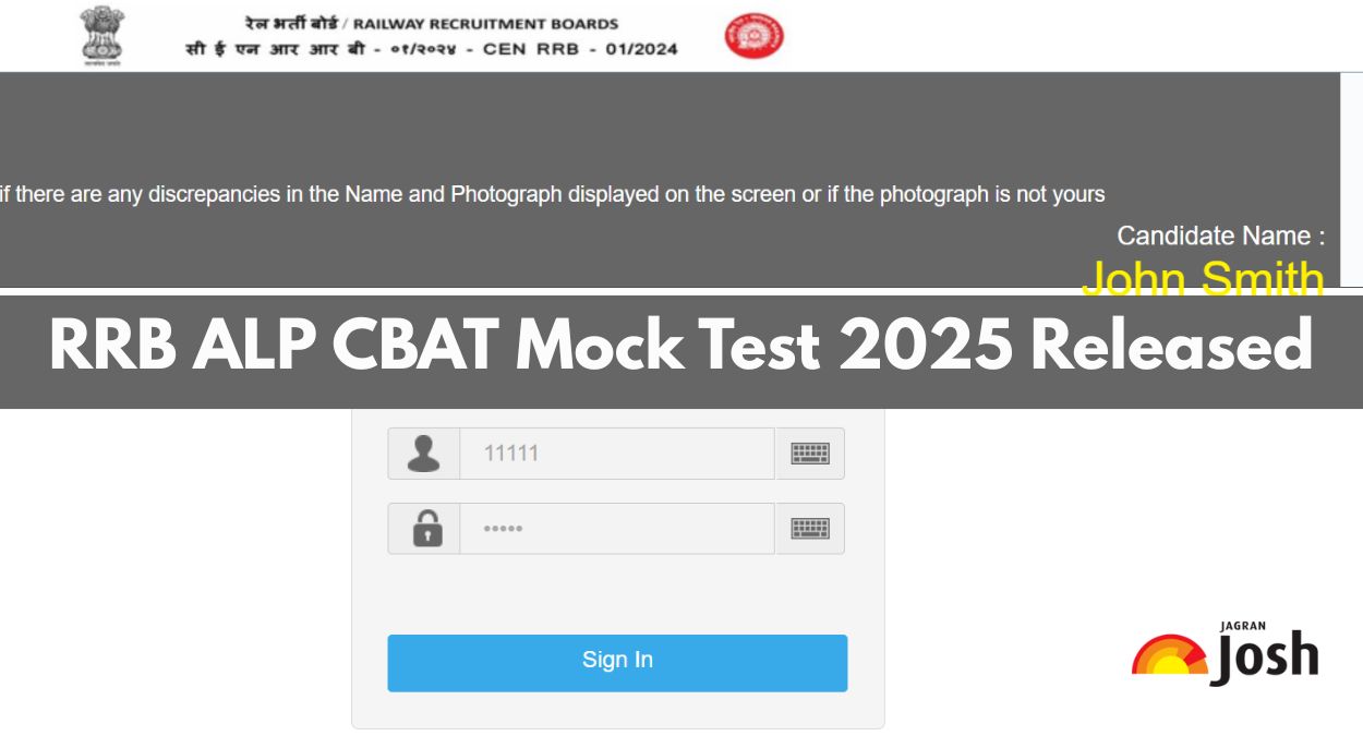 RRB ALP CBAT Mock Test 2025 Released, Check Official Mock Test Link for Practice Here
