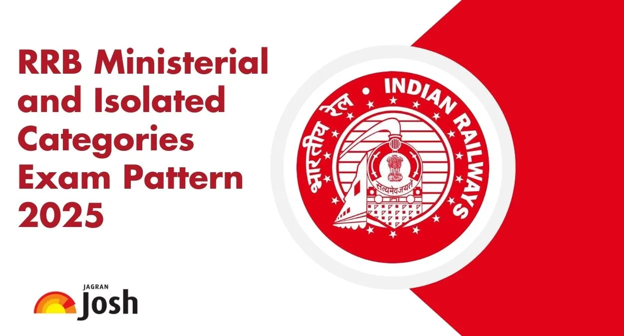RRB Ministerial And Isolated Categories Exam Pattern 2025