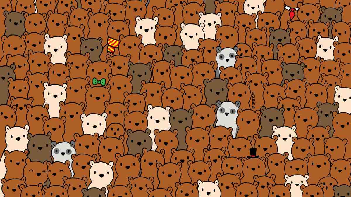 There Are 3 Coconuts Hidden Among Teddy Bears! Do You Have The Sharpest Eyes To Spot Them In 18 Seconds?