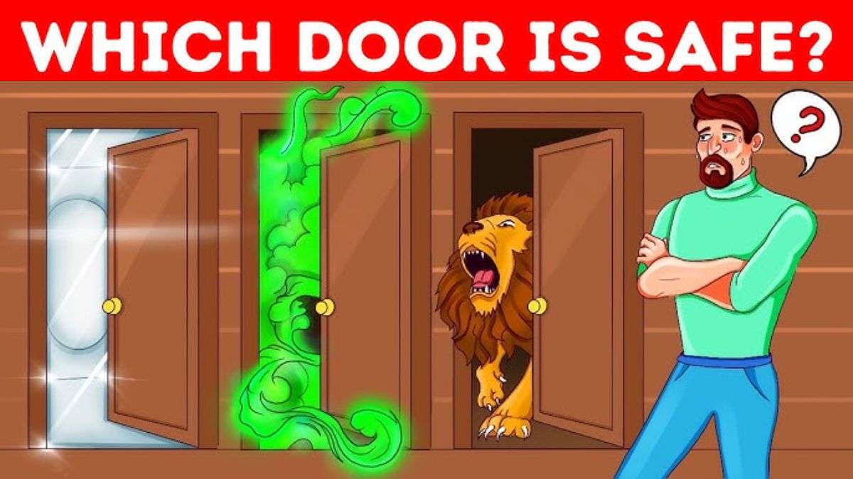 Spot Which Door Is Safe? Only Top 1% With IQ Higher Than 200 Answer Correctly In 11 Seconds!