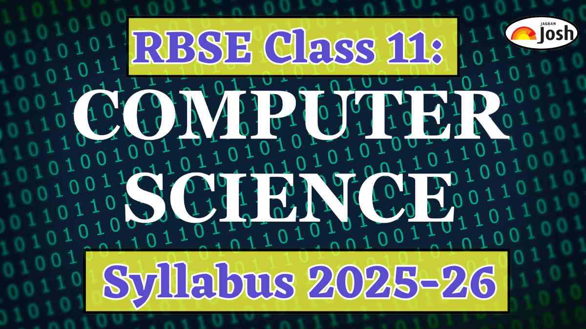 Rajasthan Board RBSE Class 11th Computer Science Syllabus 2025-2026, Download PDF Here