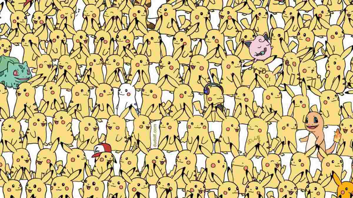There Is A 10-Second Record To Beat To Find Three Hidden Bananas Among Pikachus! Can You?