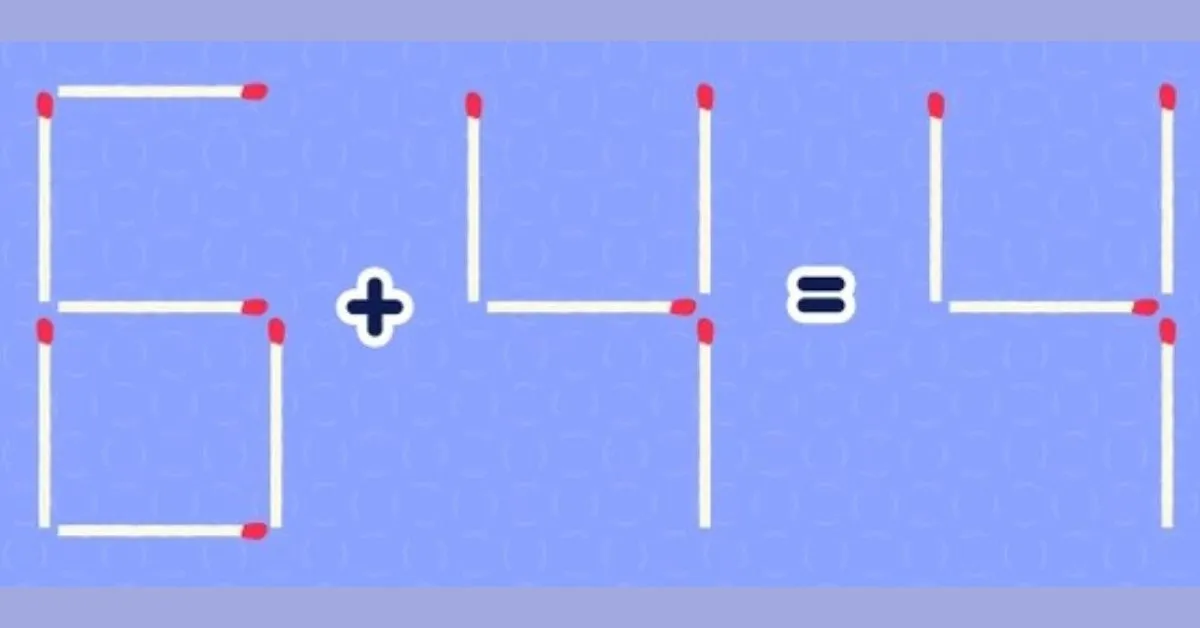 Solve The Matchstick Equation in this Brain Teaser IQ Test