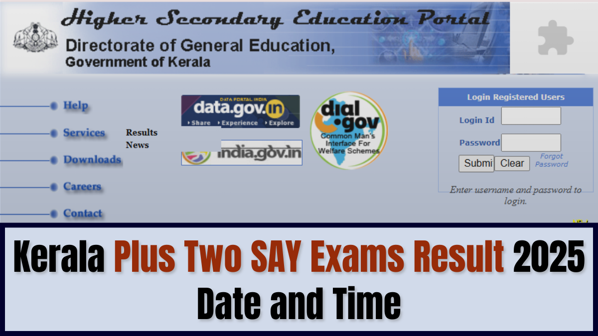 Kerala SAY Exam Result 2025 Soon at keralaresults.nic.in