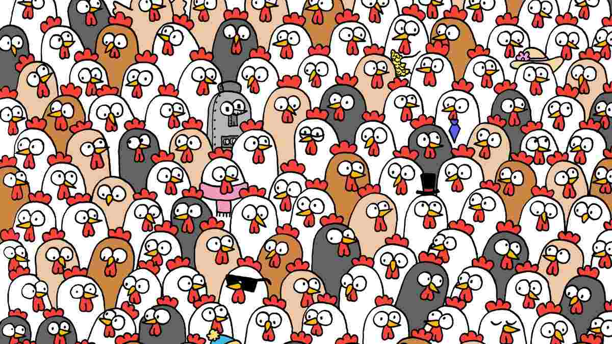 Three Owls Are Hiding Among Chickens! If You Possess 20/20 Vision, Spot Them In 11 Seconds!