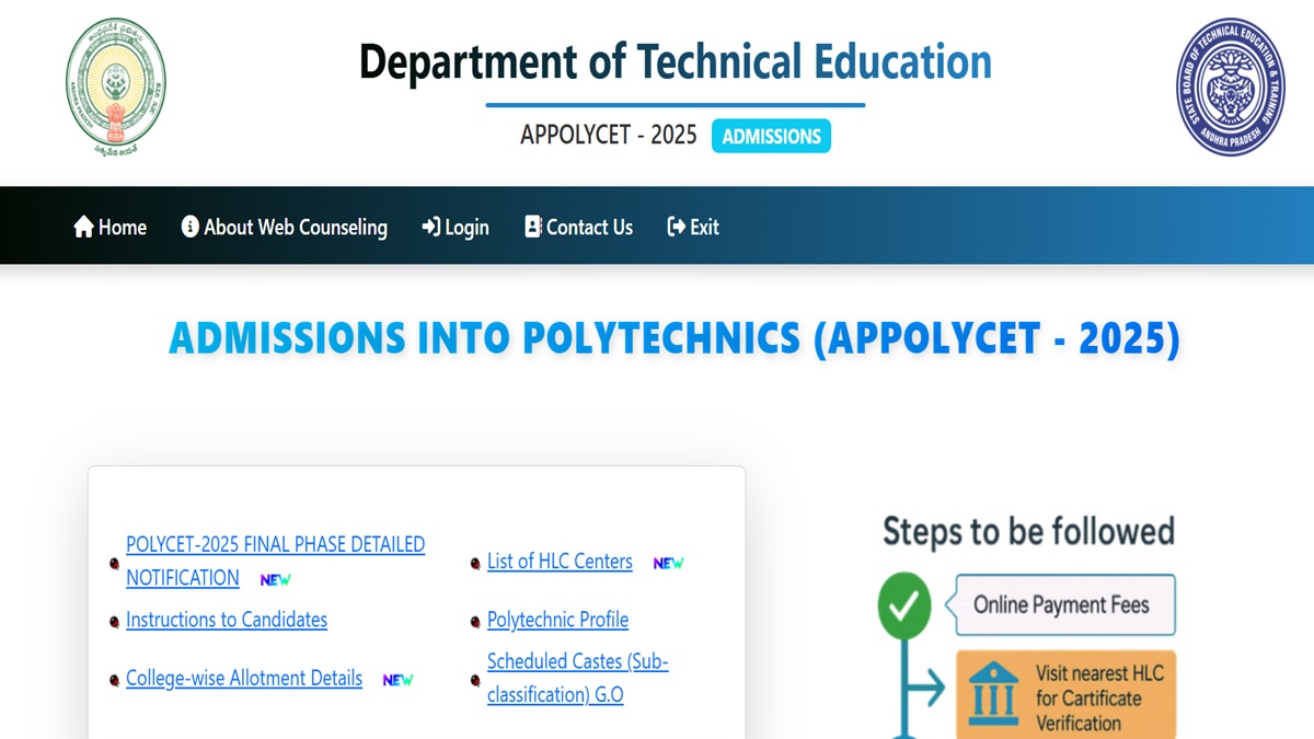 AP POLYCET Counselling 2025 Final Phase Schedule Released, Check Important Dates Here