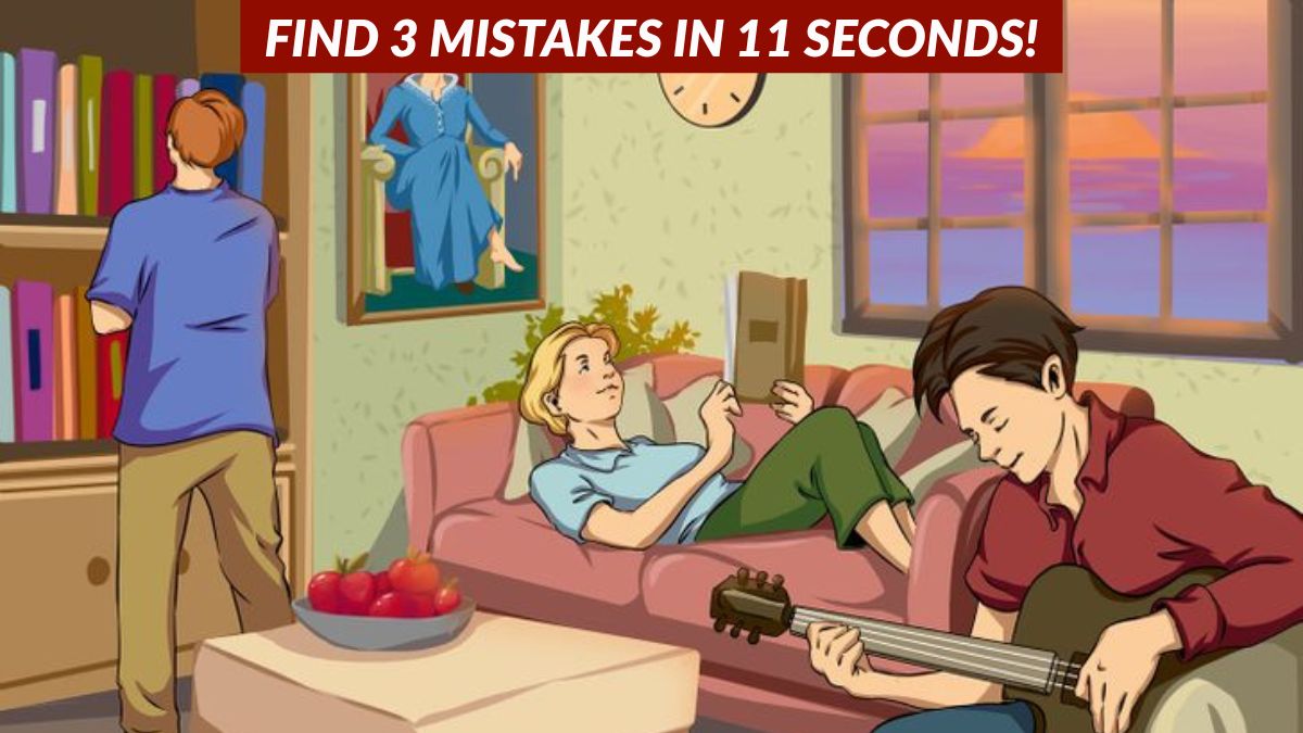 You Are a Genius With Hawk Eyes if You Can Find 3 Mistakes in 11 Seconds!