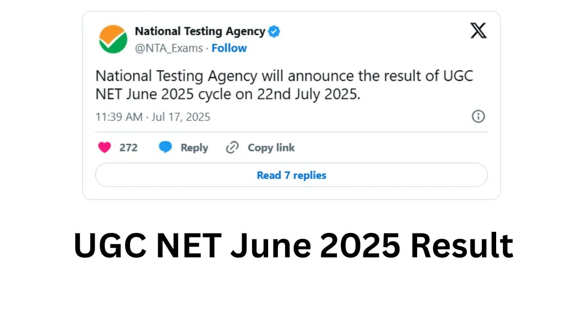 UGC NET Result 2025 Date OUT