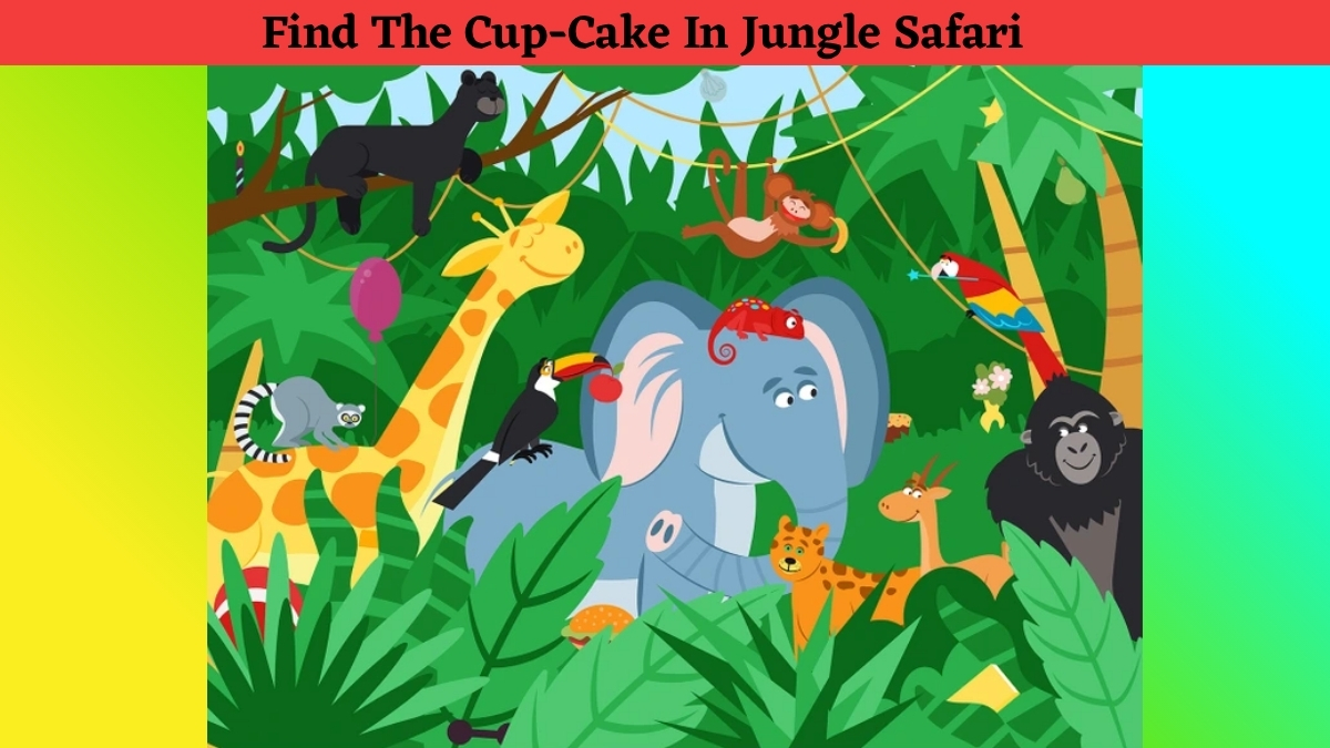 Think You Possess an Einstein-Level IQ? Then Find The Cupcake in This Jungle Safari Brain Teaser