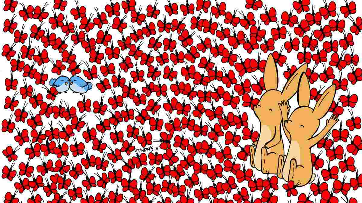 Only 1 Out Of 100 People With Hawk's Eyes Vision Could Spot Three Hearts In 22 Seconds! Can You?