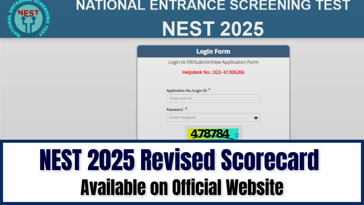 NEST 2025 Revised Scorecard Available From July 17 from Official Website