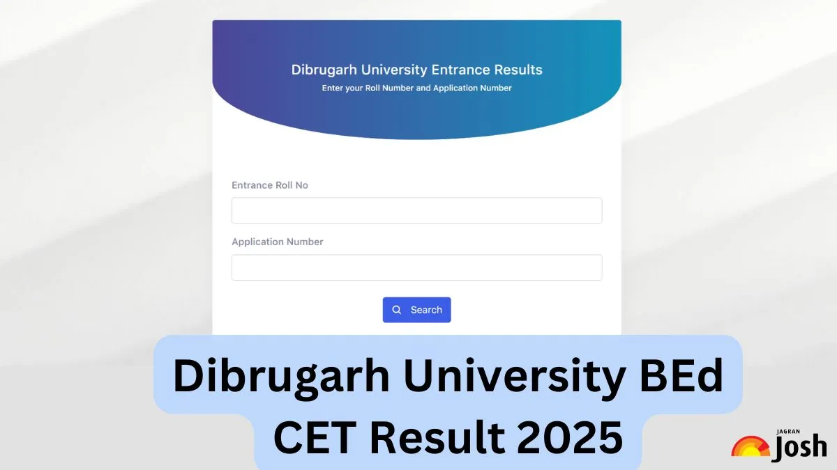 Dibrugarh University BEd CET Result 2025