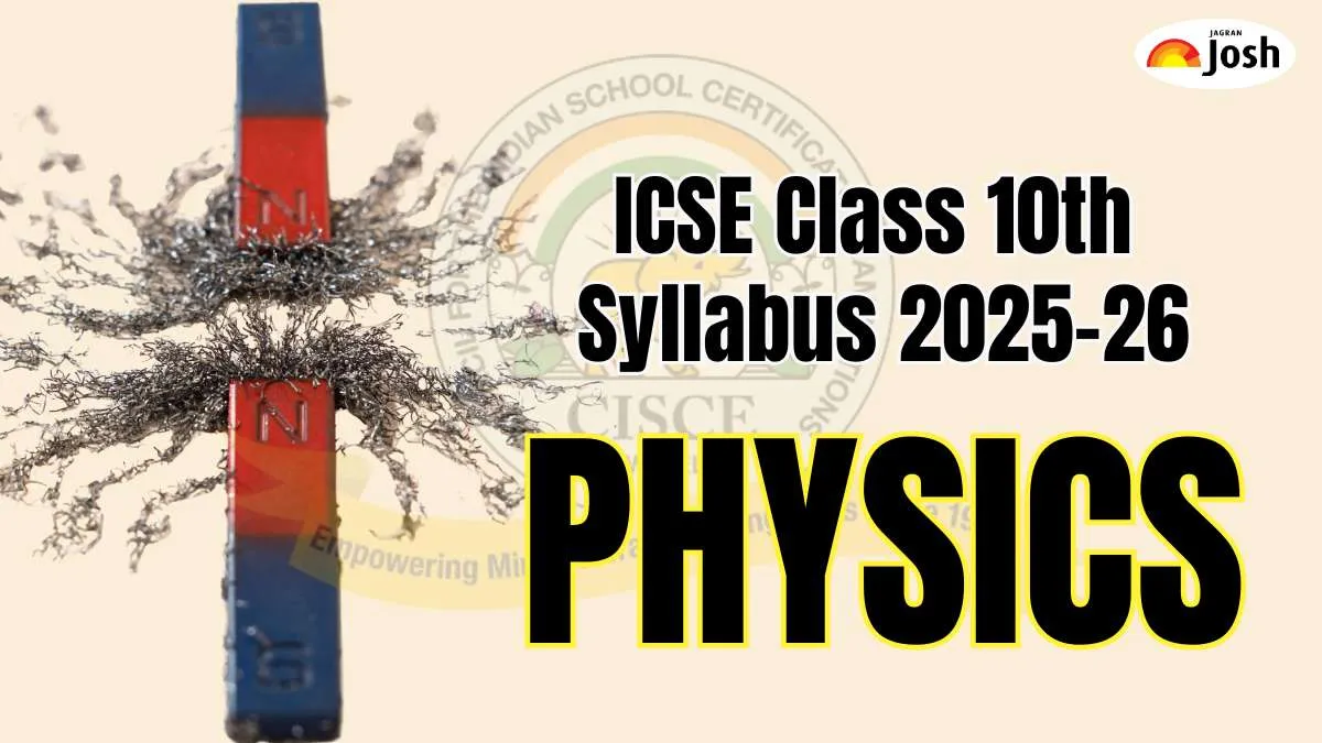 ICSE Physics Syllabus 2025-26 for Class 10th Board Exam
